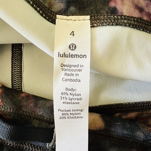 LULULEMON ATHLETICA Frosted Rose Multi Speed Up Tight 28" Leggings - US 4 - Picture 6 of 8